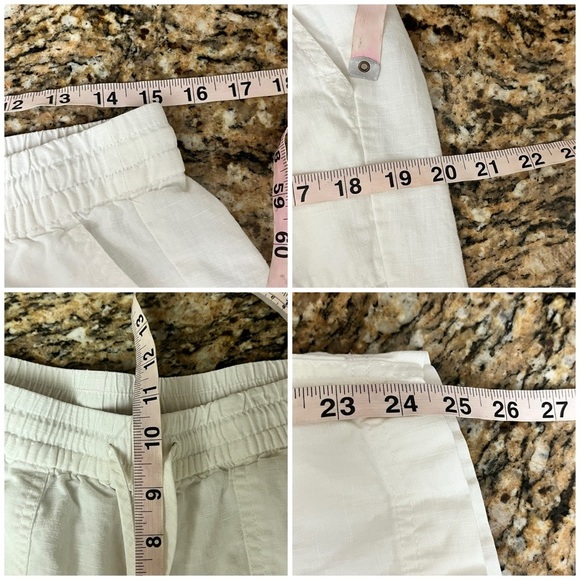 J Crew Ivory Linen Straight Leg Pants Coastal Preppy Nautical Preppy Sailorcore - Picture 3 of 9